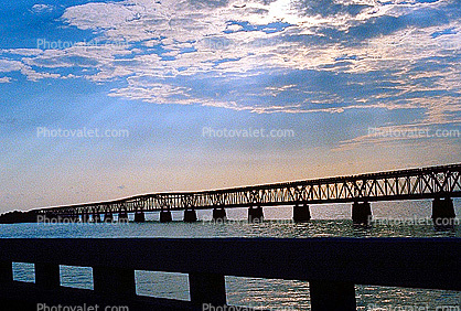 Bridge, Florida Keys, clouds