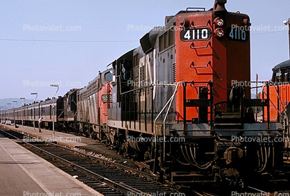 CN 4110, Canadian National Railways, Diesel Electric Locomotive, 1967