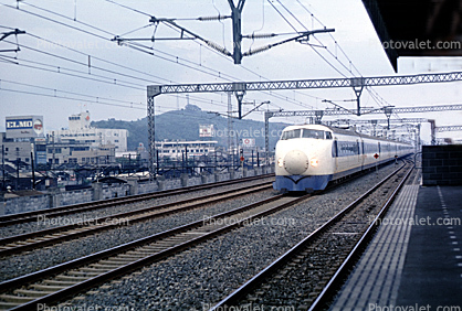 Overhead Electrified Wire, Bullet Train, Hakone, trainset, 1968, 1960s