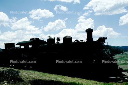 D&RGW Steam Locomotive 487, 2-8-2, (Narrow Gauge), July 1990