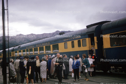 Passenger Railcar, Alaska Railroad, Passengers, July 1963, 1960s