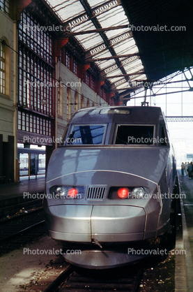 TGV head-on, Marseille, France