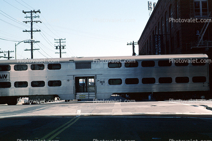 Passenger Railcar, 7th street and Townsend, Cal Train, Diesel Electric, Locomotive