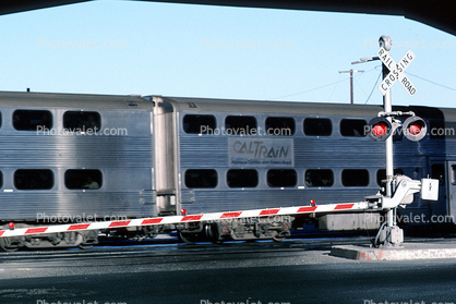 Cal Train, Passenger Railcar, San Francisco, California, Caltrain, 16th street crossing, Potrero Hill