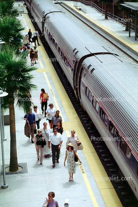 Passenger Railcar, Coaster Train, Solana Beach station, Surfliner
