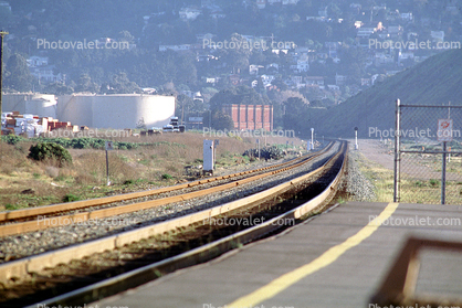 Bayshore Caltrain Station, San Francisco, Oil Storage Tanks