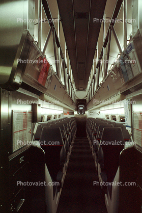 Inside Caltrain Passenger Railcar