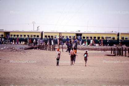 Dakar, Senegal, Passenger Railcar, People, Crowds