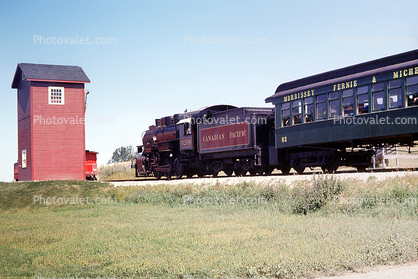 CP 6269, Canadian Pacific U3e, 0-6-0, Morrisey Fersie, passenger railcar