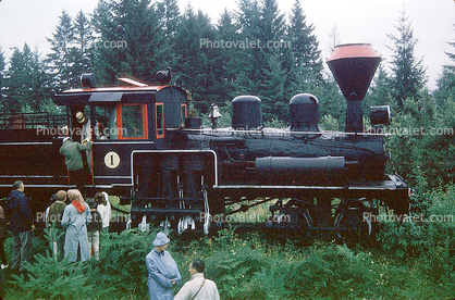 Shay Steam Locomotive, Vancouver Island, Wellburn Train, Duncan, 1963, 1960s