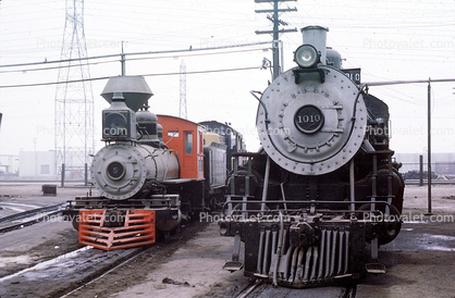 AT & SF, ATSF 1010 & 5, Santa-Fe, Redondo Junction, March 1972, 1970s