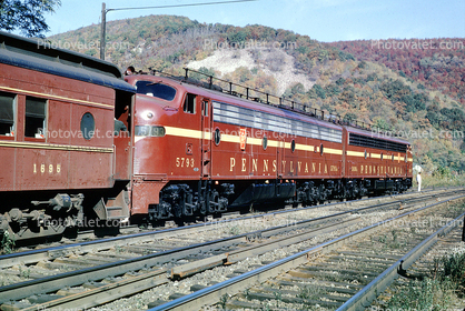 Pennsylvania Railroad 5793, F-Unit, January 1964