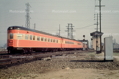 Southern Pacific Daylight Train, Tracks, Rear Passenger Railcar, May 1982, 1960s