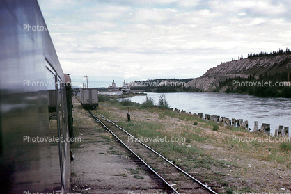 White Pass, Alaska Railroad, W P & Y R, White Pass & Yukon Route, River, 1960s