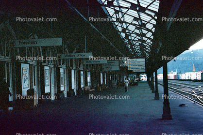 Dunedin, Train Station, Depot, platform, 1960s