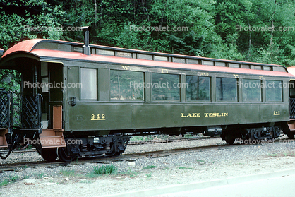 Lake Teslin, W P & Y R, White Pass & Yukon Route, Passenger Railcar