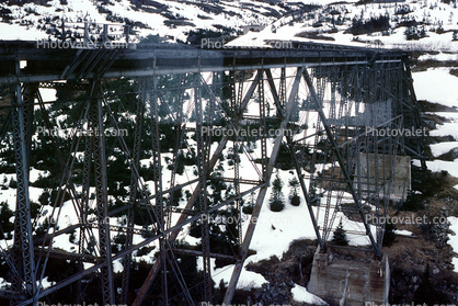 W P & Y R, 1901 Steel Bridge near White Pass