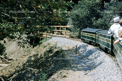Griffith Park, Miniature Rail, Rideable Miniature Railway, Live Steamer, F-Unit, 1957, 1950s