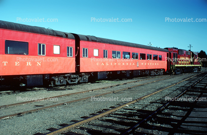 California Western, Skunk Railroad, Mendocino County, Passenger Railcar