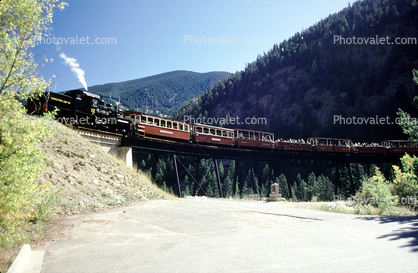 Bridge, GLR 12, Georgetown Loop Railroad, Colorado, Passenger Railcars