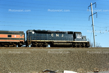 CNJ 4106, EMD GP40P, Central Railroad of New Jersey, Central Rail Road of New Jersey, New Jersey D.O.T. X-CNJ, X-CR 4106, 1979, 1970s