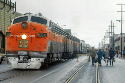California Zephyr Train, Western Pacific, 805-D, F-Unit, 1970s