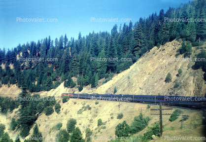 Sierra-Nevada Mountains, California Zephyr Train, Western Pacific