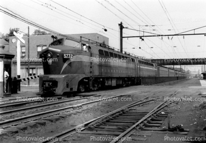 SharkNose, Baldwin RF-16, Diesel Locomotive 5772, Pennsylvania Railroad, BLW DR6-4-2000, BP20, Shark-nosed diesel, Baldwin Locomotive Work, July 1957, 1950s