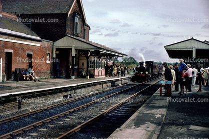 Train Station, platform, building, Steam Locomotive #27