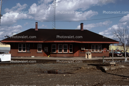 Railroad Train Station, Depot, Building, Ladysmith Wisconsin, March 1994