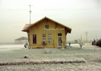 Railroad Train Station, Depot, Building, October 1981
