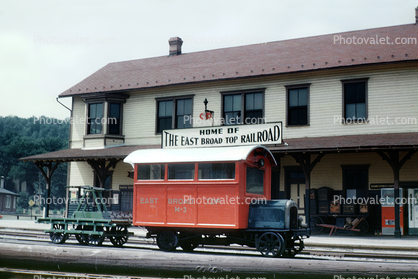 M-3 Locomotive, Rail Bus, The East Broad Top Railroad, Depot, Rockhill Furnace, Orbisonia, Pennsylvania