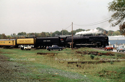 Railfans, Union Pacific Steam Locomotive 844, 4-8-4