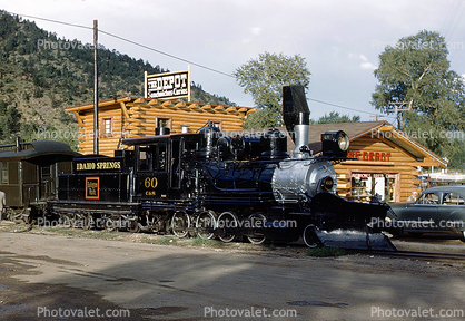 Alco 2-8-0, Colorado & Southern Railway, CS 60 Idaho Springs, Depot Museum, 1950s