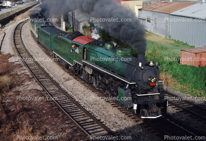 SOU 4501, 2-8-2 Mikado steam locomotive, New Orleans, November 1985