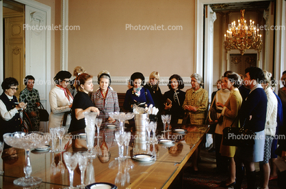 Wedding Reception, Civil Ceremony, Chandelier, 1970s