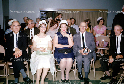 Guests, Women, Men, Camera, 1950s