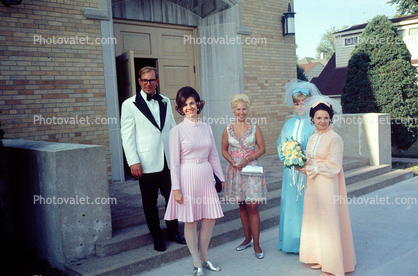 Outside the Church, Bridesmaids, 1960s