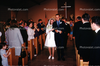 Church, cross, Bride, Groom, 1970s