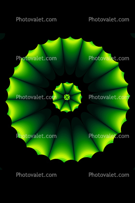Green Wheel, Round, Circular, Circle