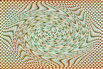 fish scales of pattern into a spiral