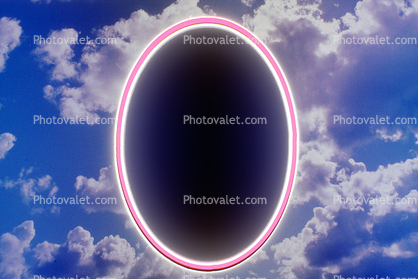 Oval Frame in the Sky, Clouds