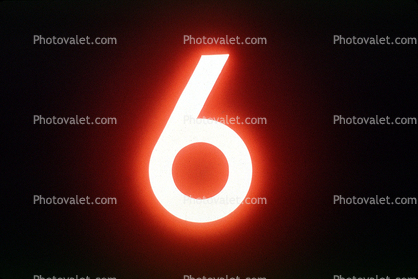 Number Six, title, glow