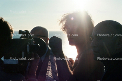 filming on the bluffs of Pacific Palisades, photo by Jaime Snyder