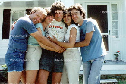 dawg, Linda, Jonathan, Naomi, Jaime, Deer Isle, Maine, 1980, 1980s
