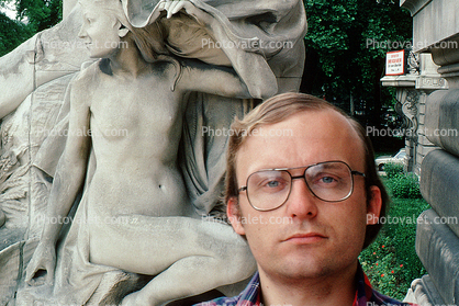 Angel and me, 1981, selfie, 1980s