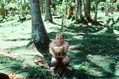 Coconut Man, Ubud, 1982, 1980s