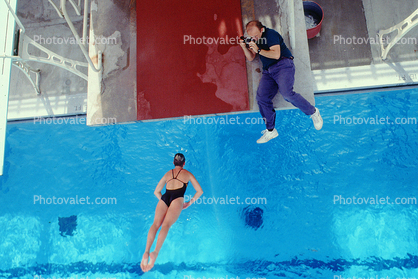 photography for a swim team, 1991