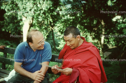 With Monk in Nepal, 1992