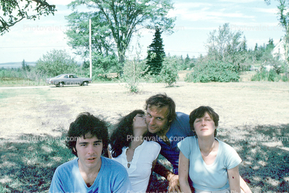 Jaime, Naomi, vern, Linda, Deer Isle, Maine, 1979, 1970s
